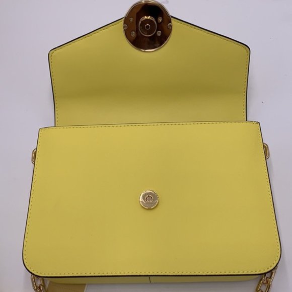 Michael Kors Carmen Medium Convertible Shoulder Bag Crossbody SUNSHINE Leather - Picture 9 of 16